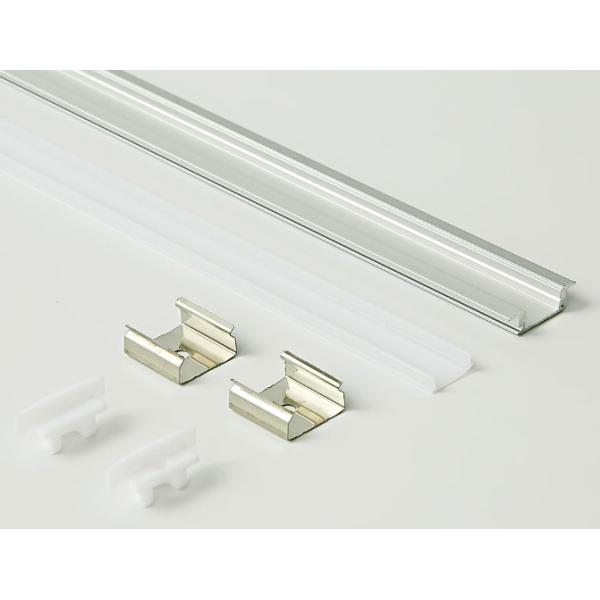 18.5*8.8mm Edge Anodized Led Aluminum Channel With Trim Led Strip Light