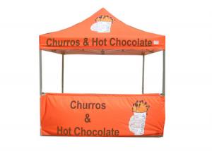 China 3X3 Orange Small Canopy Tent , Instant Pop Up Canopy Tent Customized Logo wholesale