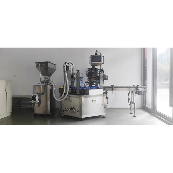 All In One Liquid Filling And Capping Machine For Cosmetic Cream Juice Beverage