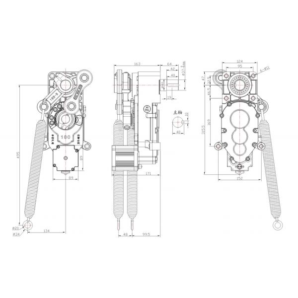 1500r/min Barrier Gate Motor 120W 6A , 0.3s - 0.8s Boom Barrier Gate Mechanism