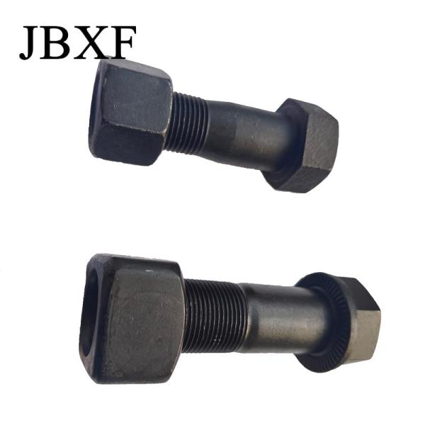 Quality Excavator Bulldozer Loader Segment Truck Wheel Bolt M12-M30 Black Oxide for sale