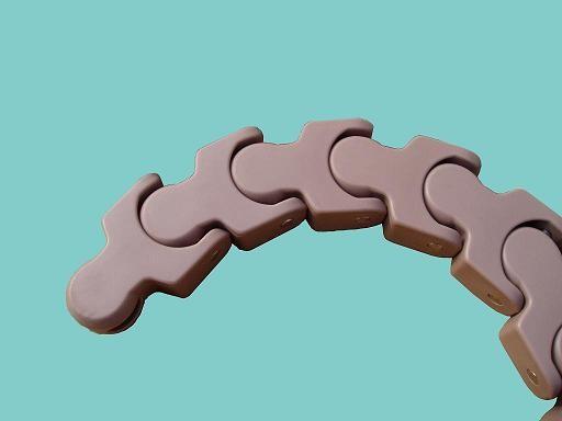 Quality Crate conveyor chains 1701/1701TAB Multi-flex transport plastic chains materials POM white food grade for sale