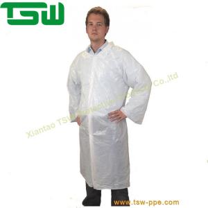 China Anti Static 5XL Disposable Lab Coats With Elastic Cuffs wholesale