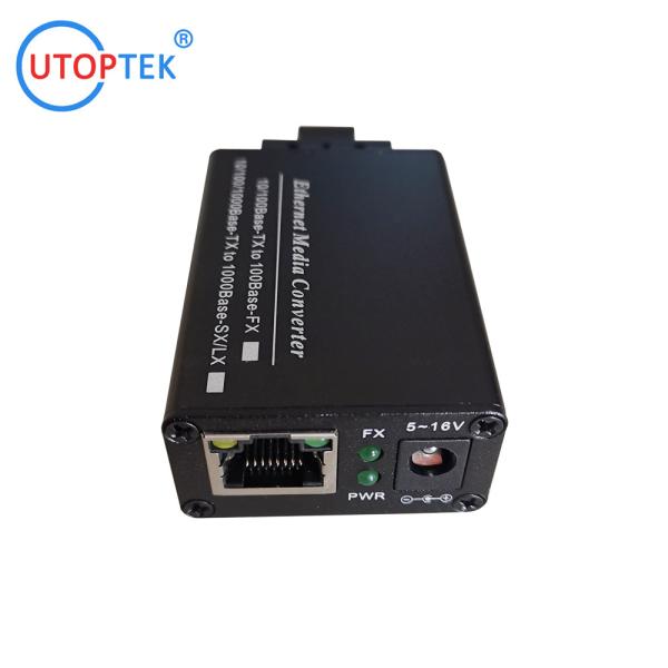 Mini size 10/100/1000M Base 1310nm Single mode dual SC 20km fast Ethernet Fiber Optic Media Converter