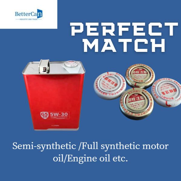 Metal 4L Engine Oil Tin Can Round Shape With Customised Handle