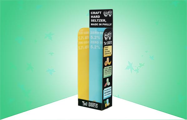 Quality Beer / Drinks Pos Cardboard Display Stands High Strength Easy Assembling for sale