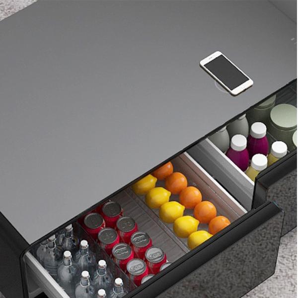 Folded NO Multifunctional Modern Mini Smart Refrigerator with Wireless Charging