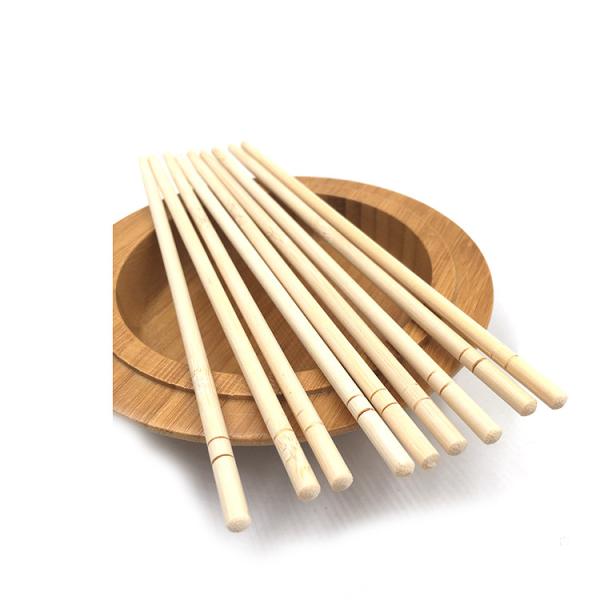 Customized Bamboo Sushi Japanese Chopsticks Flatware Type Round Chopstick For Natural Bamboo Material