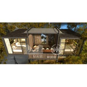 China Fast Construction Prefab Wooden Homes , Fireproof 2 Bedroom Prefab House wholesale