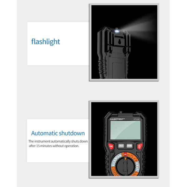 6000 Counts 1000V 6000uA Handheld Digital Multimeter