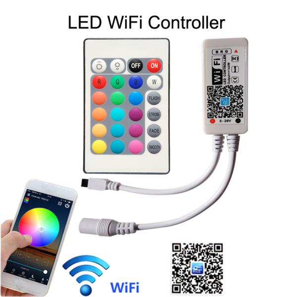 15m Non Waterproof +Wifi Rgb 5050 Smd Led Strip With 12V Power