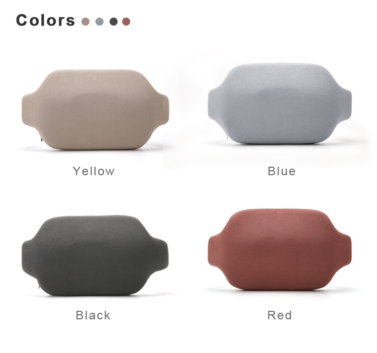 Anti Skid Rectangle Memory Foam Lumbar Cushion For Back Pain Relief