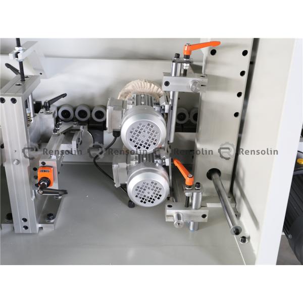 4100*750*1600mm Woodworking PVC Melamine Board Double Trimming Edge Banding Machine