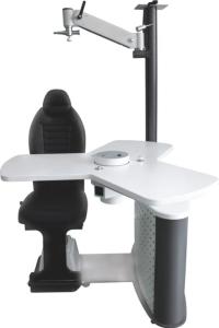 Ophthalmic Unit combined table and chair table combined units LED lamp 24V 3W Three  instruments Arm up and down