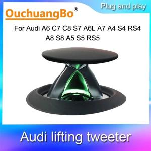 Ouchuangbo Rotating Treble Lamp Lift Tweeter speaker for Audi A4 A6 C7 A7 A8 Q5 Q8 Q7 Rotating Treble Lamp Lift Tweeter