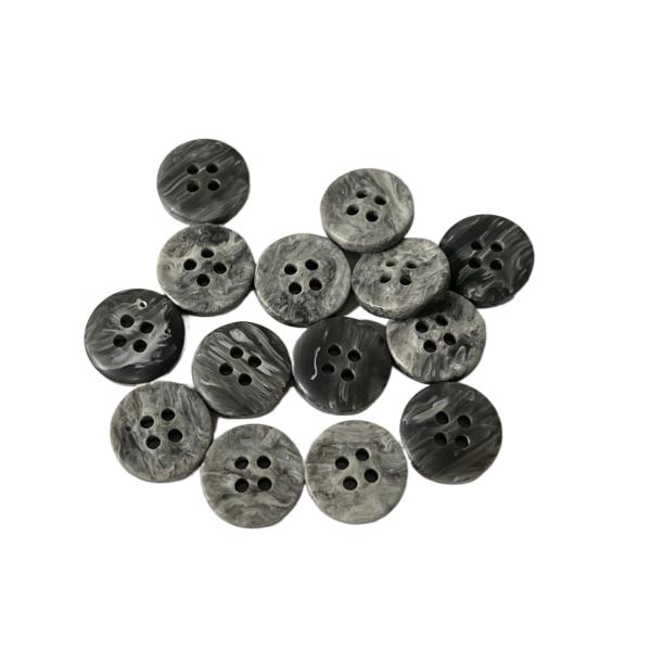 ODM / OEM Faux Marble Polyester Button 17L Four Hole Button