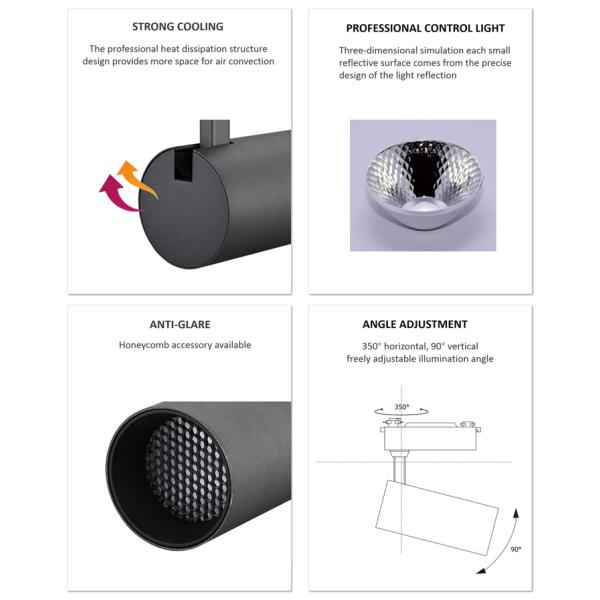 Daylight 4 6 Foot 4 5 6 Bulb 4000k 5000k Wall Mounted LED Track Lighting Systems