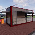 Residential / Commercial Modern Modular Homes Moveable Readymade Container House