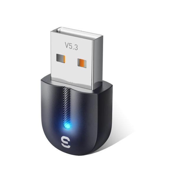 Quality ESSAGER ES-BT13 USB A To Bluetooth Adapter V5.3 With 10m-20m Transmission Range for sale