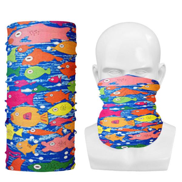 Multifunctional Camo Cartoon Tube Face Seamless Magic Scarf