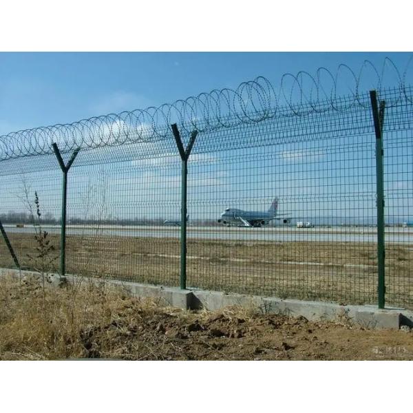 4.5mm Prision Concertina Razor Wire Fence PVC Coated Wire Mesh Fence Anti Acid