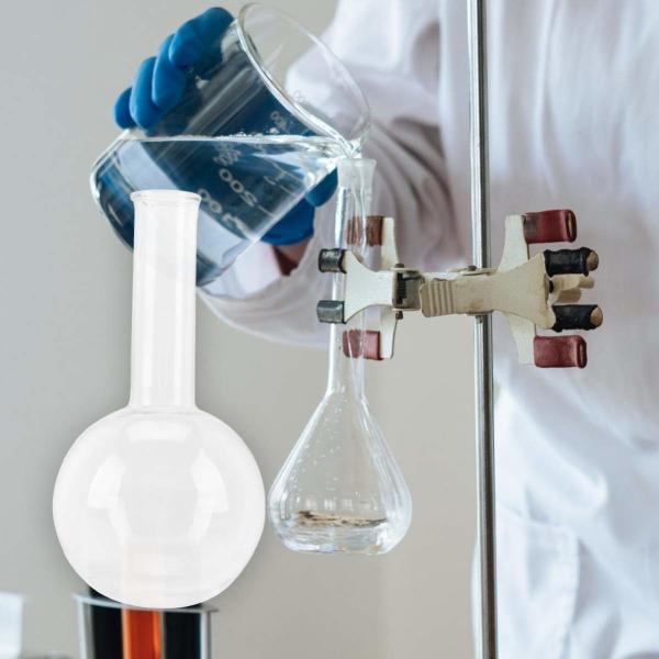 Quality Plastic Flask Flat Bottom Boiling Flask Glass Flask Round-Bottom Flask Narrow Mouth Flask For Lab Scientific Class for sale