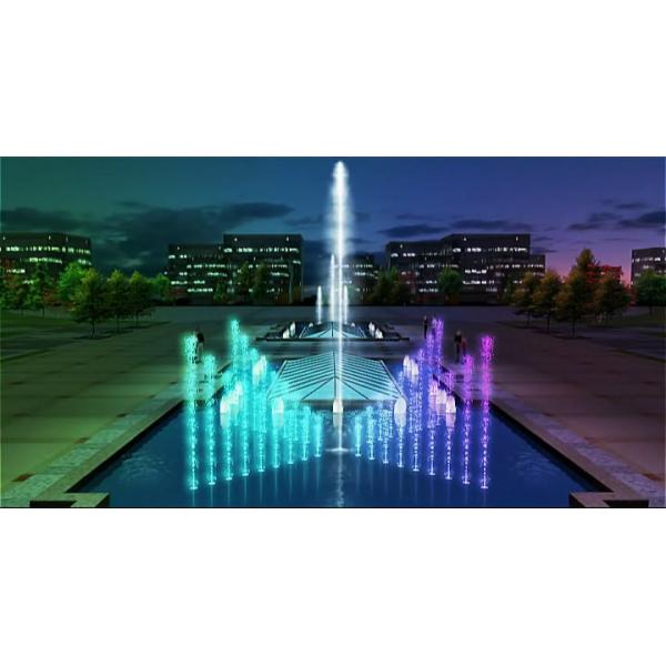 Portable water fountain landscaping led light