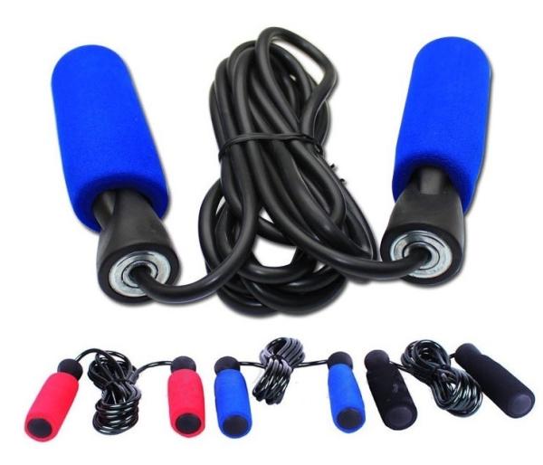 Quality different colors foam handle speed jump rope for sale