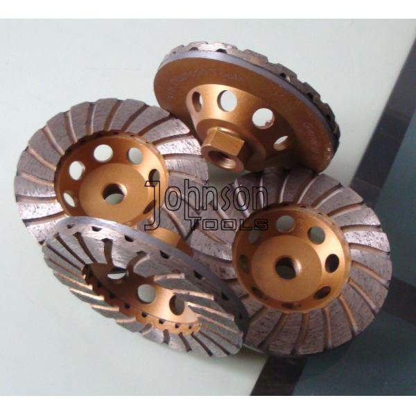 Turbo Type 125mm Grinding Wheel , Surface Grinding Wheels For Hard Granite