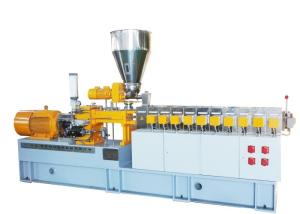 China 35D 30KW Motor Power Twin Screw Extruder Processing Of Plastic Materials wholesale