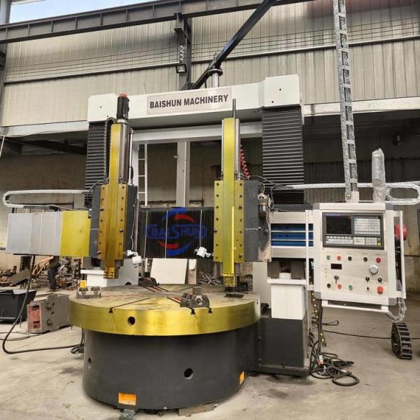 Double Column Vertical CNC Lathe Automatic Vertical Metal Turning Lathe