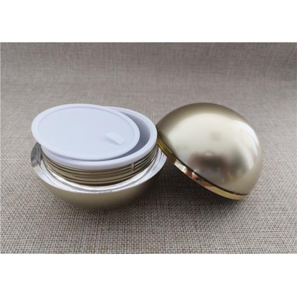 Spherical Acrylic Jars For Cosmetics PP / PE Material 100G 95 * 90MM