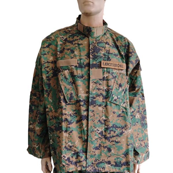 ACU Military Uniform Digital Woodland Camouflage Tactical Field Uniform 50 50 Nylon Cotton Material