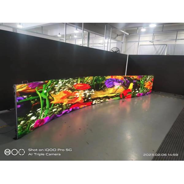 Type F P3.91 4K 3840Hz Indoor Rental LED Panel 500x1000mm Curve Cabinet