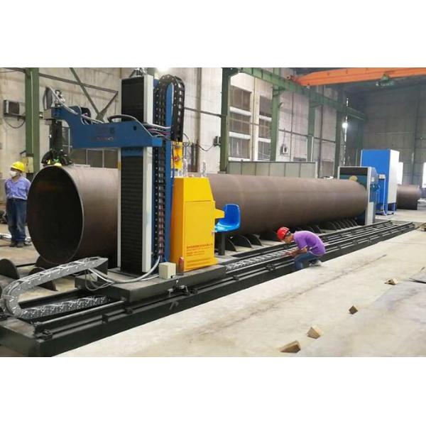 Big Diameter CNC Pipe Profile Cutting Machine Cutting Thickness Up To 1250mm