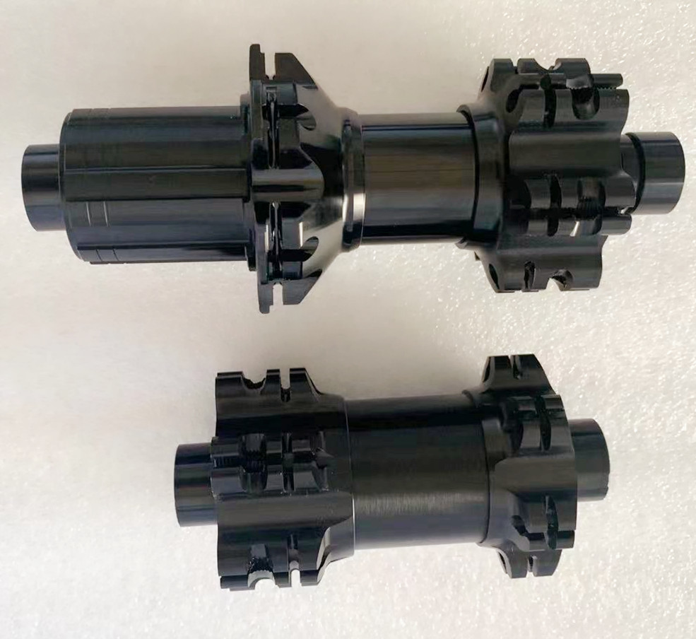 24 Holes Bicycle Hubs Carbon Disc Brake Hubs Tower Base Barrel Axle For Front And Rear