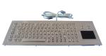 IP65 Waterproof Industrial Panel Mount Stainless Steel KVM Keyboard With