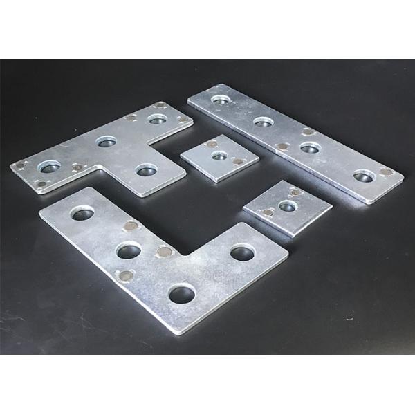 ASTM HDG Metal Corner Brackets 4 Hole Silver Magnets Flat Straight Bracket