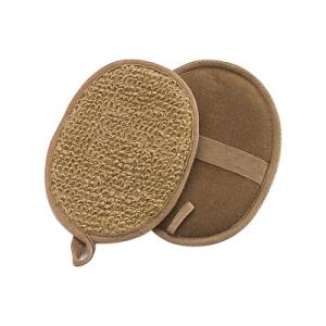 China Brown Ramie Exfoliating Scrub Pads, Natural Body Washer Scrubby Pads wholesale