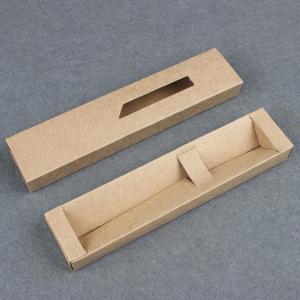 China Kraft Paper Drawer Box Luxury Cardboard Paper Fountain Pen Packaging on sale