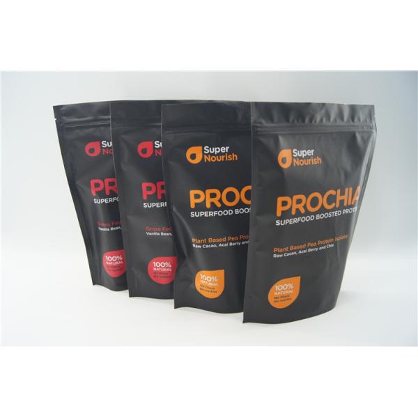 Food grade whey protein powder pouch bag with custom design logo