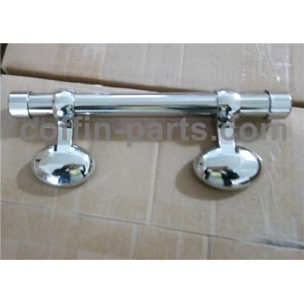 Standard Zinc Coffin Handles Shining Silver Color , Eggs Pattern Casket Handles Wholesale