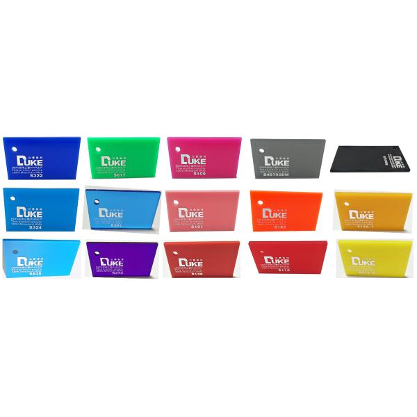 Color Clear Cast Sign Acrylic Sheet Board Eco Friendly 2mm 3mm 5mm