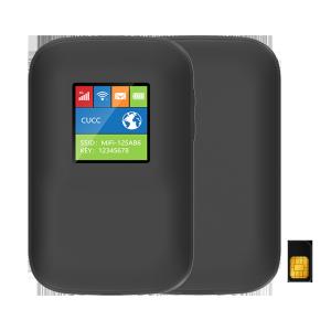 China 2700mAh-3000mAh Mobile 4G Router With Screen Black Unlocked wholesale