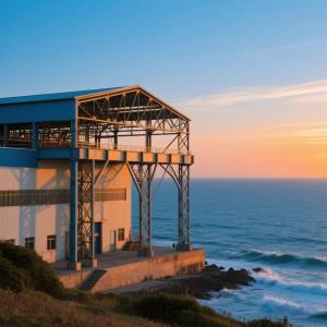 China Lightweight Prefab Metal Warehouse Building / Industrial Metal Structure Fabrication wholesale