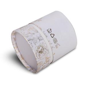 China Eco Friendly Gold Stamping Paperboard Cylinder Packaging Boxes With Lid wholesale