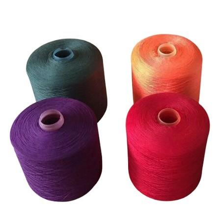 Quality Multi Ply Polyester Staple Yarn , Crease Resistant Knitting Dty Polyester Yarn for sale