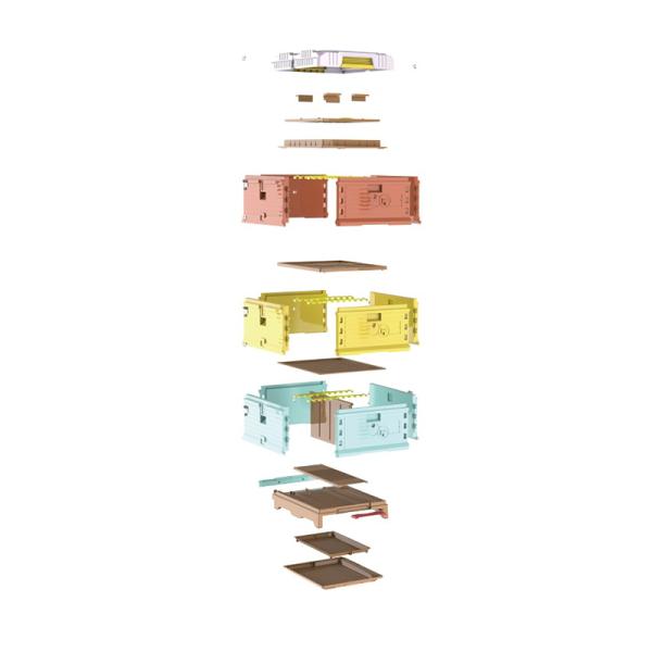 Food Grade Plastic Thermo Beehive 10 Frames With Pollen Trap Two Layers Bee Hive