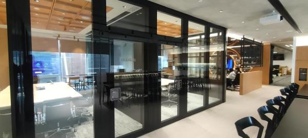 Quality Easy To Install Office Partition Wall With Fireproof Feature Aluminum Alloy Frame Material for sale