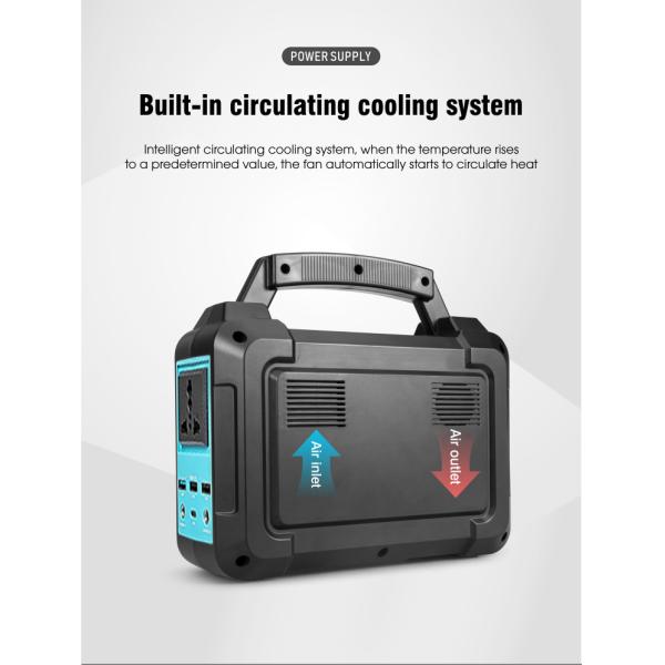 Home Fast Charging Portable Power Station 40ah 150W Mini Solar System Generator